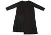 A/T ATSURO TAYAMA JAPAN. Black Pleated Switching Pullover Dress