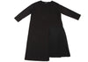 A/T ATSURO TAYAMA JAPAN. Black Pleated Switching Pullover Dress