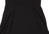Sybilla Spain. Black Triacetate Blend Pleated Shoulder Sleeveless Dress