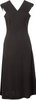 Sybilla Spain. Black Triacetate Blend Pleated Shoulder Sleeveless Dress