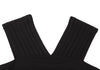 Sybilla Spain. Black Triacetate Blend Pleated Shoulder Sleeveless Dress