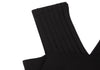 Sybilla Spain. Black Triacetate Blend Pleated Shoulder Sleeveless Dress