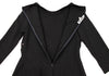 Alexander McQUEEN UK. Charcoal Color Curve Zipper Dress
