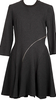 Alexander McQUEEN UK. Charcoal Color Curve Zipper Dress