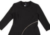 Alexander McQUEEN UK. Charcoal Color Curve Zipper Dress
