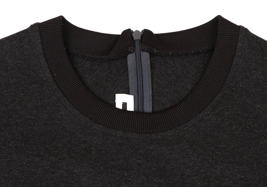 Alexander McQUEEN UK. Charcoal Color Curve Zipper Dress