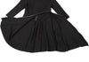 Alexander McQUEEN UK. Charcoal Color Curve Zipper Dress