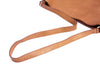 HIROFU JAPAN. Brown Leather Messenger/Shoulder Bag