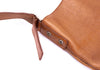 HIROFU JAPAN. Brown Leather Messenger/Shoulder Bag