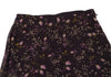 MaxMara Italy. Eggplant Color Lace Layered Floral Print Silk Skirt
