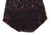 MaxMara Italy. Eggplant Color Lace Layered Floral Print Silk Skirt