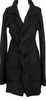 YOHJI YAMAMOTO JAPAN. Y's Wool Nylon Black Long Knit Jacket