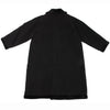 COMME des GARCONS JAPAN. TRICOT. Black Wool Material Switching Coat