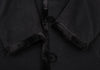 COMME des GARCONS JAPAN. TRICOT. Black Wool Material Switching Coat