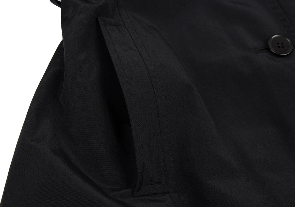 Max Mara ITALY. MAX&Co. Black Nylon Belted Half Coat