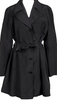 Max Mara ITALY. MAX&Co. Black Nylon Belted Half Coat
