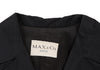 Max Mara ITALY. MAX&Co. Black Nylon Belted Half Coat