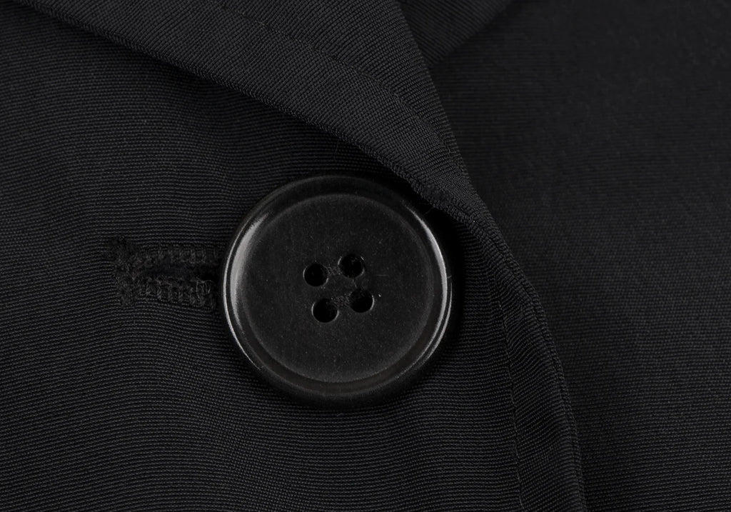 Max Mara ITALY. MAX&Co. Black Nylon Belted Half Coat