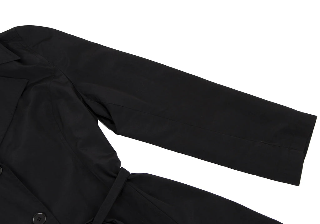 Max Mara ITALY. MAX&Co. Black Nylon Belted Half Coat