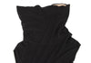 MaxMara  Italy. Black Silk/Cashmere Draped Neck Sleeveless Dress