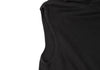 MaxMara  Italy. Black Silk/Cashmere Draped Neck Sleeveless Dress