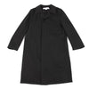 COMME des GARCONS JAPAN. Wool Stitched Black Trench Coat
