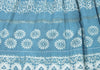 COMME des GARCONS Japan. TRICOT. Sky Blue Cotton Floral Printed Skirt