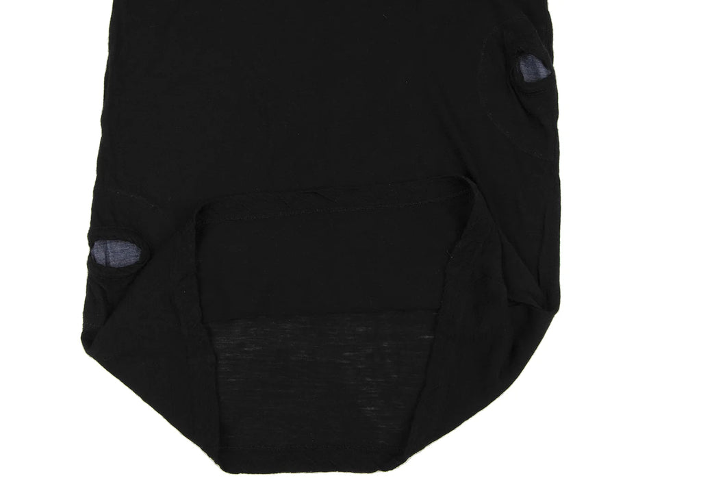 YOHJI YAMAMOTO JAPAN. Y's PINK LIMITED EDITION Bi-Color Black, Blue Raglan Knit Dress