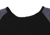 YOHJI YAMAMOTO JAPAN. Y's PINK LIMITED EDITION Bi-Color Black, Blue Raglan Knit Dress