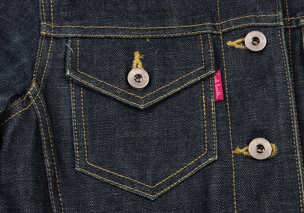 Paul Smith UK.  Indigo Selvedge DENIM Jeans Jacket