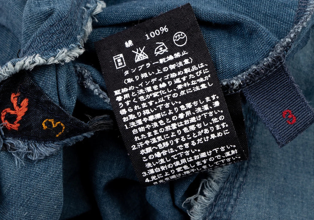 45rpm 45R Japan. Indigo Dyed Sleeveless Top
