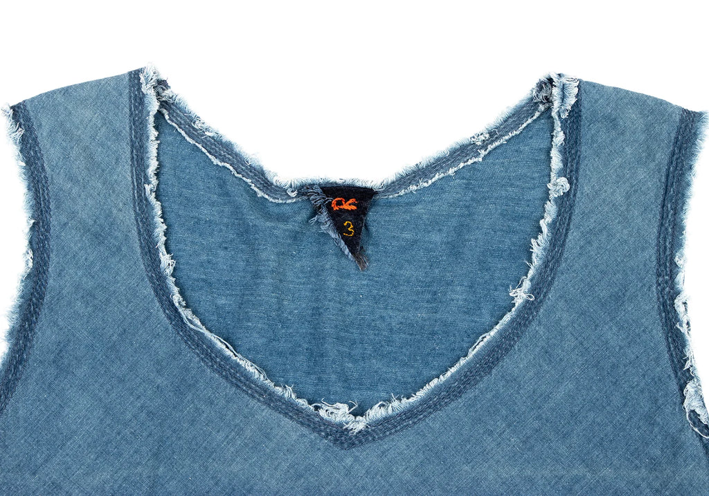 45rpm 45R Japan. Indigo Dyed Sleeveless Top