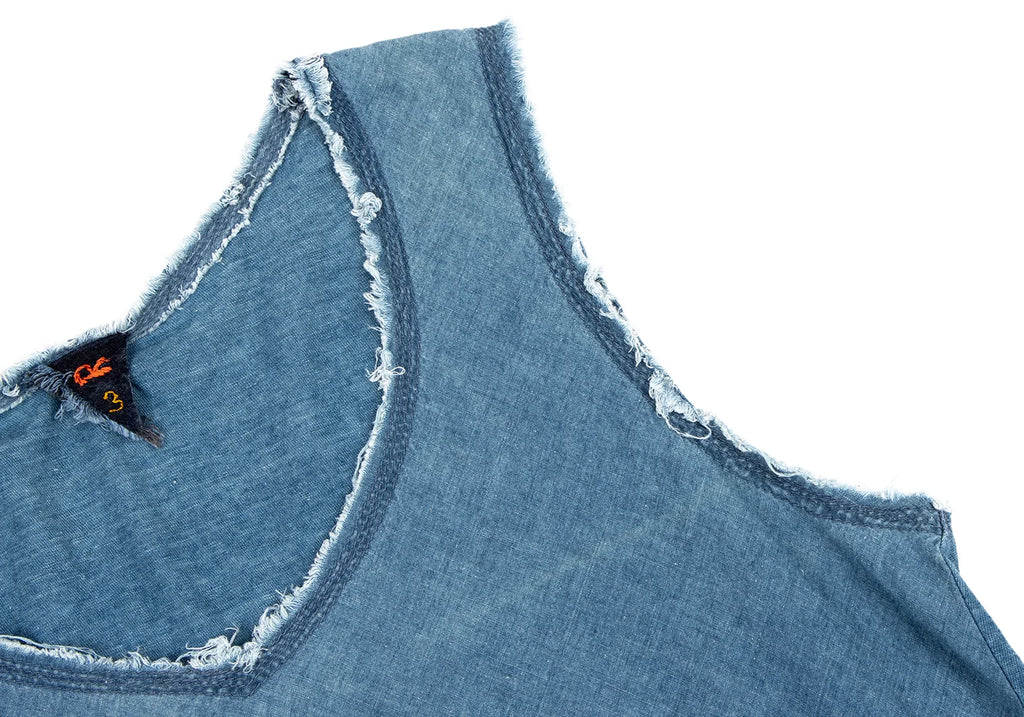 45rpm 45R Japan. Indigo Dyed Sleeveless Top