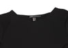 DKNY NEW YORK. ESSENTIALS Black Back Raglan V Neck Dress
