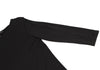 DKNY NEW YORK. ESSENTIALS Black Back Raglan V Neck Dress