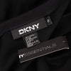 DKNY New York. NEW W/TAG. Black Bias Cut Switching Wool Sleeveless Dress