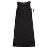 DKNY New York. NEW W/TAG. Black Bias Cut Switching Wool Sleeveless Dress