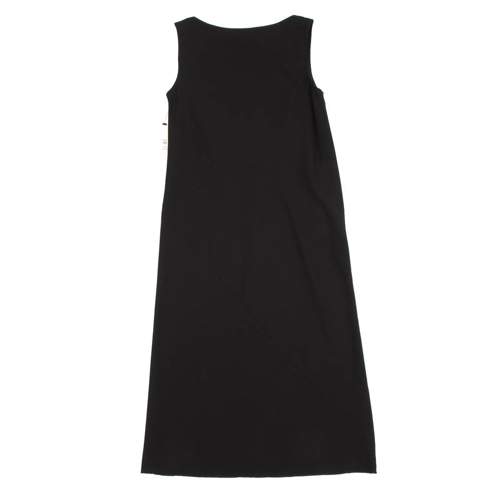 DKNY New York. NEW W/TAG. Black Bias Cut Switching Wool Sleeveless Dress