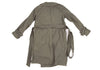 LANVIN en Bleu PARIS. Khaki Color Cut-off Nylon Trench Coat