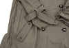 LANVIN en Bleu PARIS. Khaki Color Cut-off Nylon Trench Coat