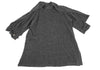 HIROKO KOSHINO JAPAN. Grey Stole Neck Wool Knit Coat