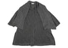 HIROKO KOSHINO JAPAN. Grey Stole Neck Wool Knit Coat