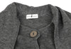 HIROKO KOSHINO JAPAN. Grey Stole Neck Wool Knit Coat