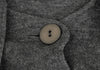 HIROKO KOSHINO JAPAN. Grey Stole Neck Wool Knit Coat
