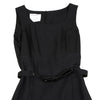 MaxMara  Italy. SPORTMAX. Black Belted Poly Sleeveless Dress