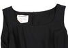 MaxMara  Italy. SPORTMAX. Black Belted Poly Sleeveless Dress