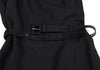 MaxMara  Italy. SPORTMAX. Black Belted Poly Sleeveless Dress