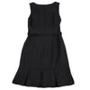 MaxMara  Italy. SPORTMAX. Black Belted Poly Sleeveless Dress