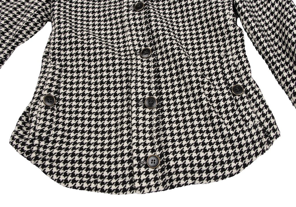 Max Mara  ITALY. WEEKEND White, Black Houndstooth Jacket