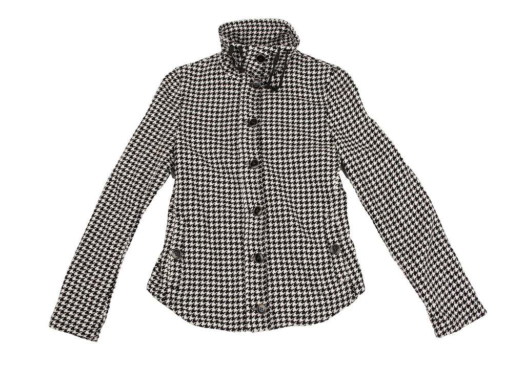 Max Mara  ITALY. WEEKEND White, Black Houndstooth Jacket